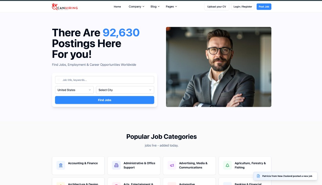 CanHiring — Global Job Portal